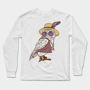 Hipster hippie owl Long Sleeve T-Shirt